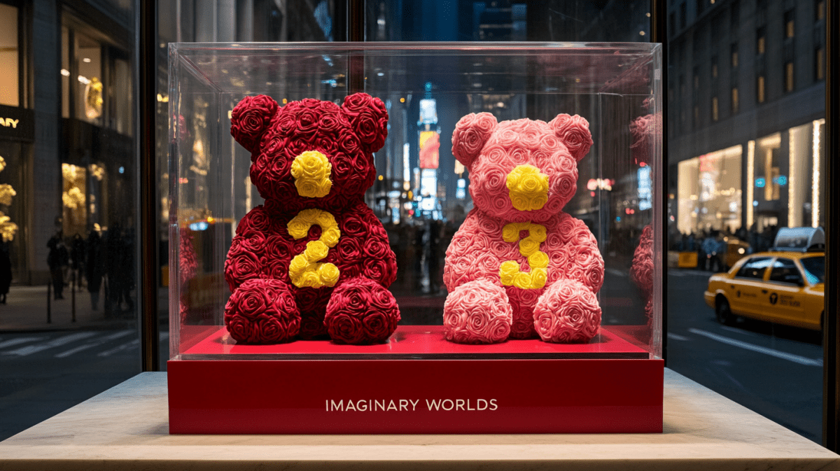 Numbered Rose Bear Set - Imaginary Worlds