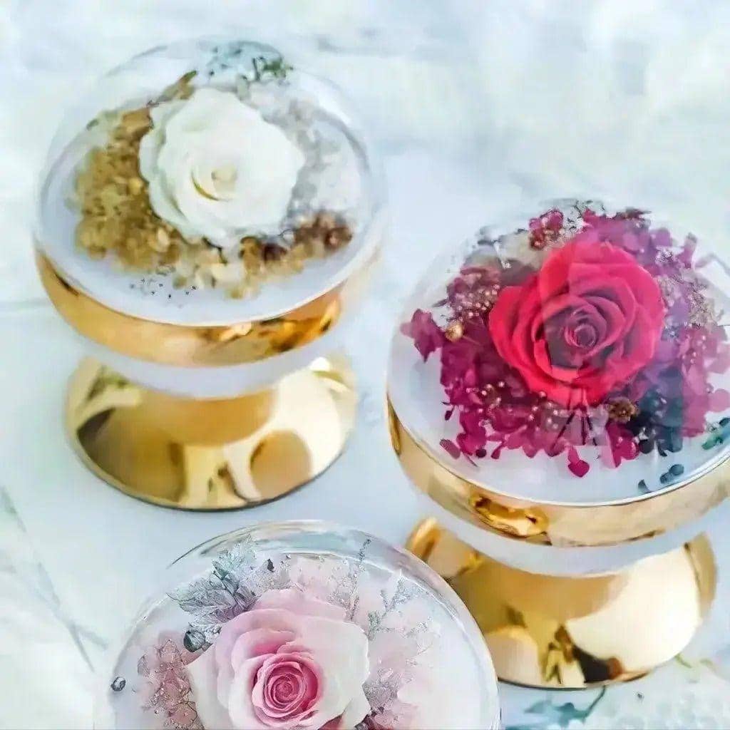 Timeless Blossom: The Eternal Floral Radiance Flower Lamp - Imaginary Worlds