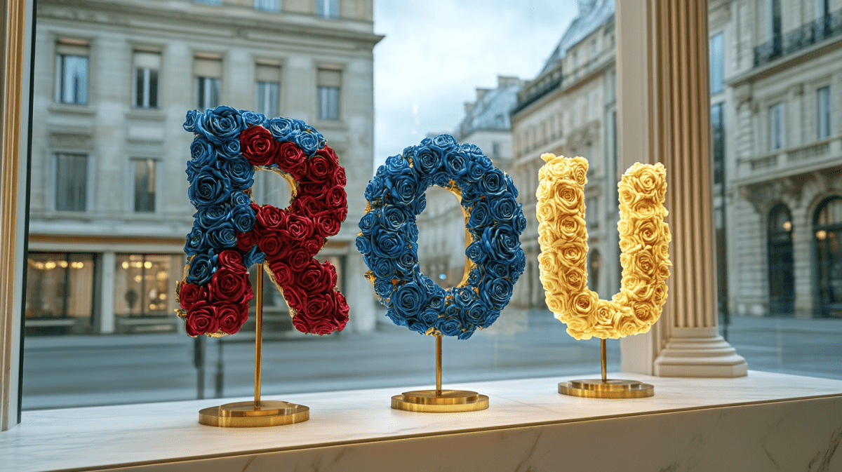 Romanian Rose Art – Blue, Yellow & Red Radiance - Imaginary Worlds