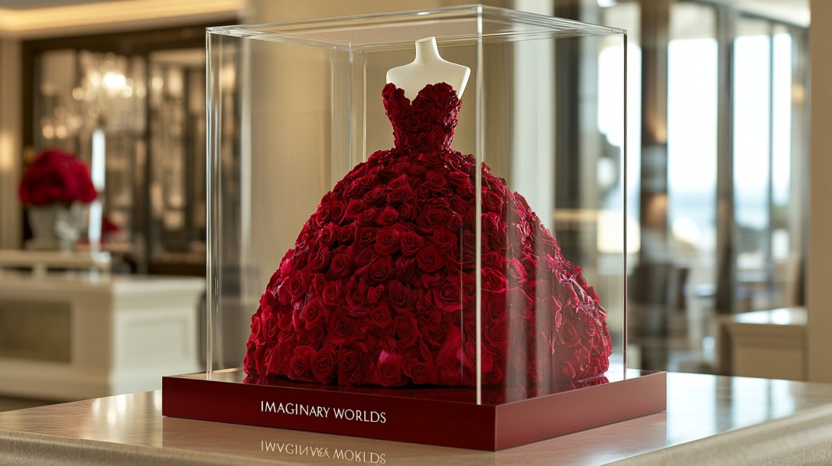 Rose Dress – For couture weddings and gallery installations