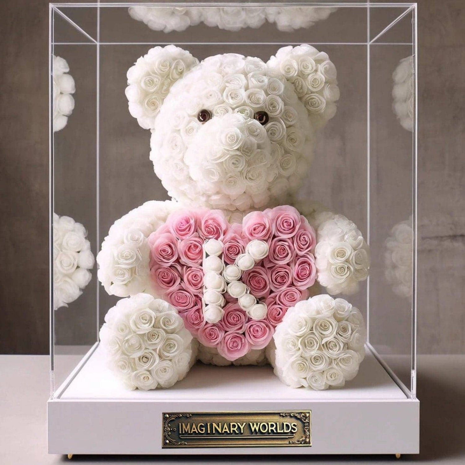 Custom Letter Rose Bears – Say It with a Single Blooming Letter