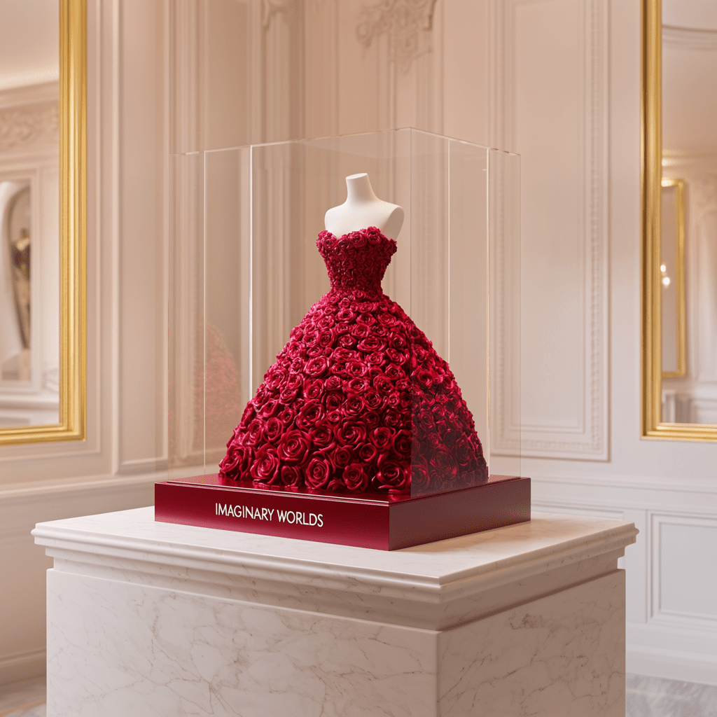Majestic Size Forever Red Rose Dress - Imaginary Worlds