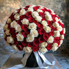 Preserved Red and White Roses Flower Bouquet - Imaginary Worlds