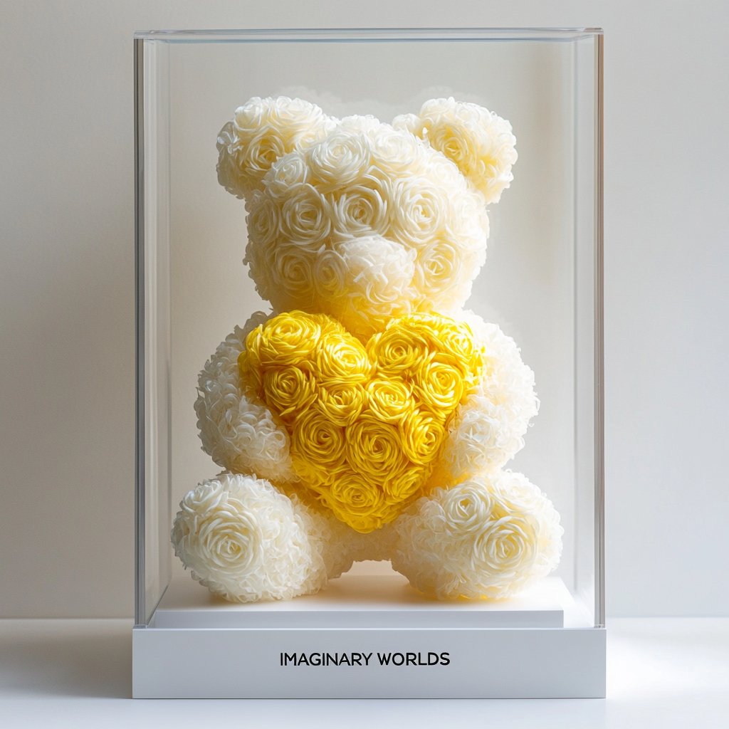 White Roses in Acrylic Box Collection